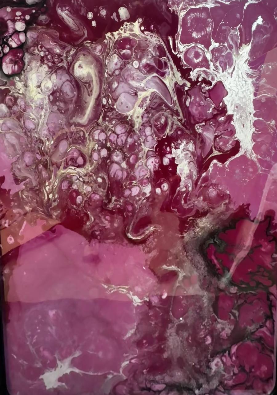 Surface detail, magenta pour