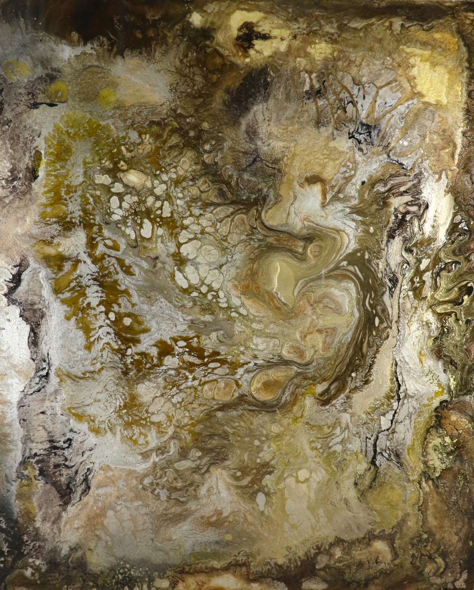 Untitled, clay canvas